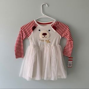 NWT Cat & Jack Christmas/ winter Dress 3T